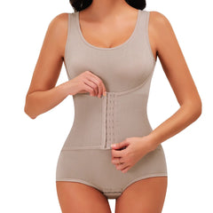 Bodysuit Shapewear with Belt Women Tummy Control Fajas Body Shaper Waist Trainer Slimming Cincher Corset Tops Gym Belly Trimmer