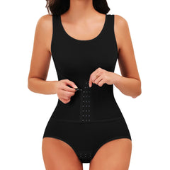 Bodysuit Shapewear with Belt Women Tummy Control Fajas Body Shaper Waist Trainer Slimming Cincher Corset Tops Gym Belly Trimmer