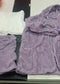 3pcs Womens Clothing Long Sleeve Crop Tank Top And Drawstring Shorts Pajama Set